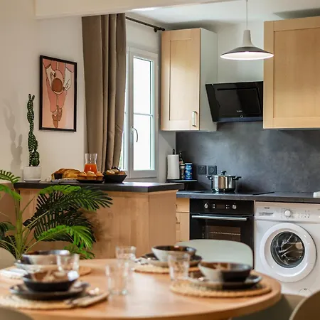 Orphee By Kleidos - 10min! Superbe T2, 4p, Parking Gratuit, Balcon Apartment *